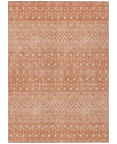 Addison Chantille Machine Washable Acn702 8'x10' Area Rug In Copper