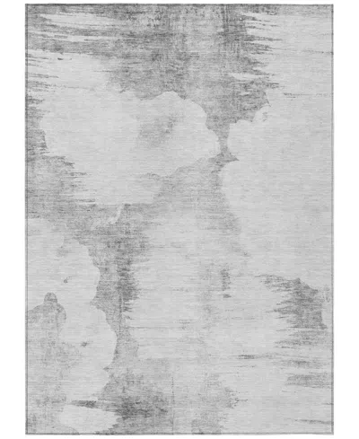 Addison Chantille Machine Washable Acn710 8'x10' Area Rug In Silver