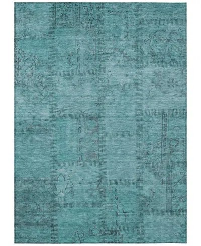 Addison Chantille Machine Washable Acn685 8'x10' Area Rug In Green