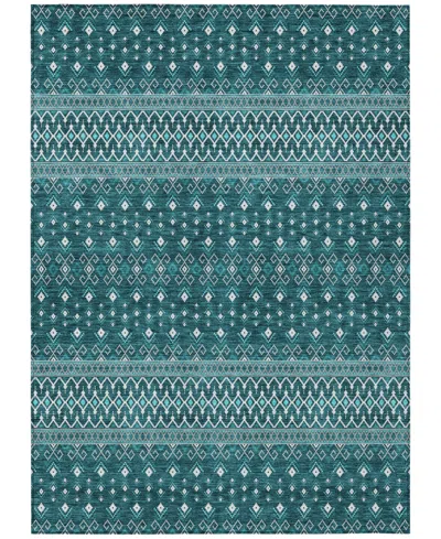Addison Chantille Machine Washable Acn708 8'x10' Area Rug In Teal