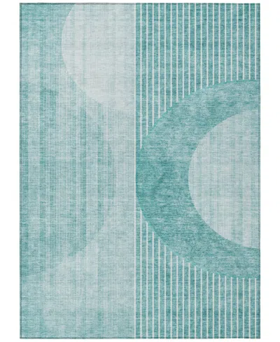 Addison Chantille Machine Washable Acn676 8'x10' Area Rug In Teal