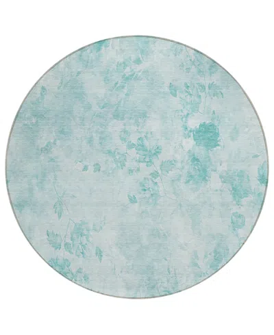 Addison Chantille Acn724 8'x8' Round Area Rug In Blue