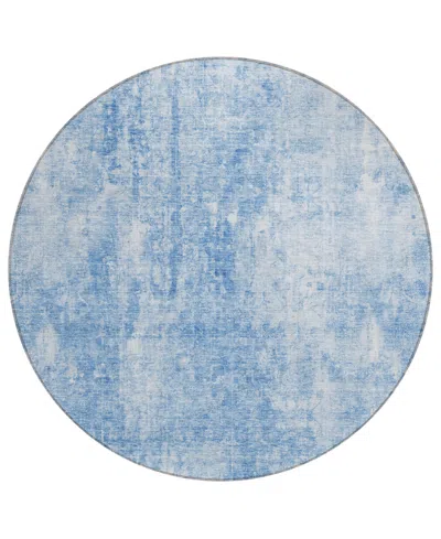 Addison Chantille Acn656 8'x8' Round Area Rug In Blue