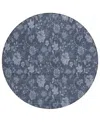 Addison Chantille Acn724 8'x8' Round Area Rug In Blue