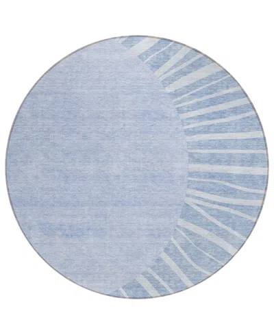 Addison Chantille Acn668 8'x8' Round Area Rug In Denim