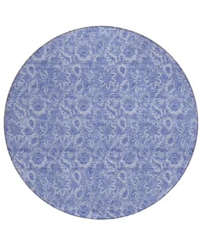 Addison Chantille Acn662 8'x8' Round Area Rug In Mist