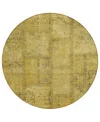 Addison Chantille Acn685 8'x8' Round Area Rug In Gold