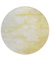 Addison Chantille Acn685 8'x8' Round Area Rug In Gold