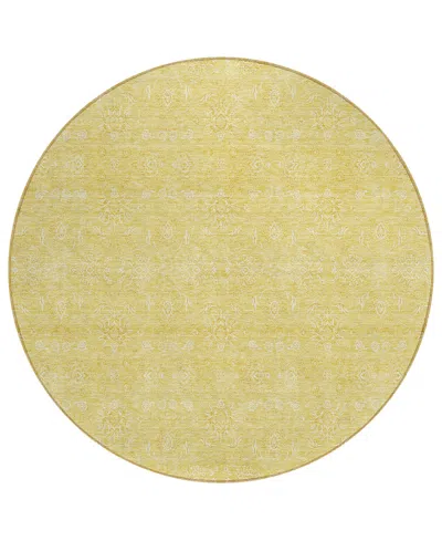 Addison Chantille Acn703 8'x8' Round Area Rug In Copper
