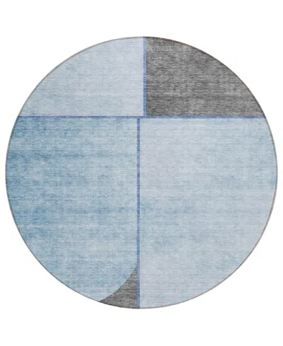 Addison Chantille Acn717 8'x8' Round Area Rug In Mist