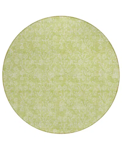 Addison Chantille Acn691 8'x8' Round Area Rug In Green