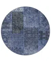 Addison Chantille Acn669 8'x8' Round Area Rug In Navy