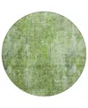 Addison Chantille Acn656 8'x8' Round Area Rug In Olive