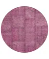Addison Chantille Acn685 8'x8' Round Area Rug In Rose