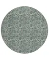 Addison Chantille Acn661 8'x8' Round Area Rug In Sage