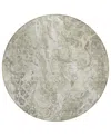 Addison Chantille Acn670 8'x8' Round Area Rug In Tan