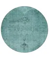 Addison Chantille Acn658 8'x8' Round Area Rug In Teal