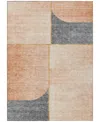Addison Chantille Machine Washable Acn717 9'x12' Area Rug In Coral