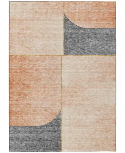 Addison Chantille Machine Washable Acn717 9'x12' Area Rug In Coral
