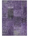 Addison Chantille Machine Washable Acn669 9'x12' Area Rug In Purple