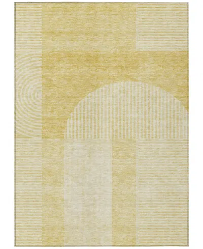 Addison Chantille Machine Washable Acn711 9'x12' Area Rug In Gold