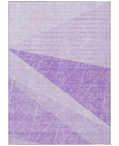 Addison Chantille Machine Washable Acn706 9'x12' Area Rug In Lavender