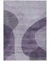 Addison Chantille Machine Washable Acn657 9'x12' Area Rug In Purple