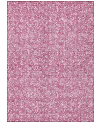 Addison Chantille Machine Washable Acn691 9'x12' Area Rug In Pink