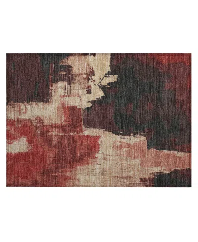 Addison Chantille Acn1333 1'8"x2'6" Area Rug In Red