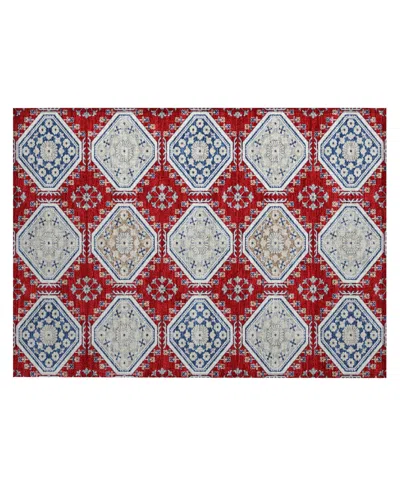 Addison Chantille Acn1448 1'8"x2'6" Area Rug In Red
