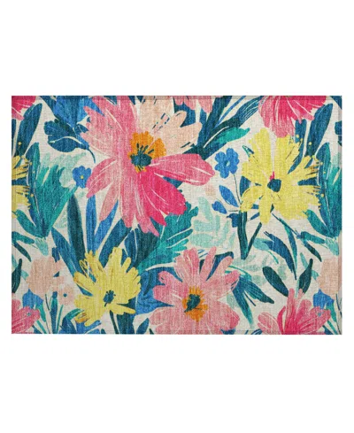 Addison Chantille Acn1482 1'8"x2'6" Area Rug In Pink