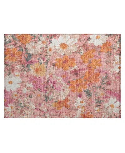 Addison Chantille Acn1507 1'8"x2'6" Area Rug In Pink