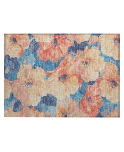 Addison Chantille Acn1544 1'8"x2'6" Area Rug In Orange