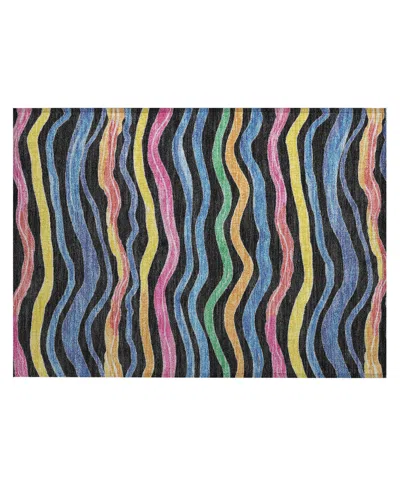 Addison Chantille Acn1581 1'8"x2'6" Area Rug In Black