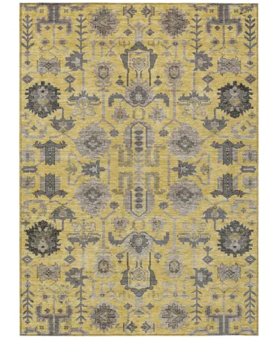 Addison Chantille Acn697 5'x7'6" Area Rug In Gold