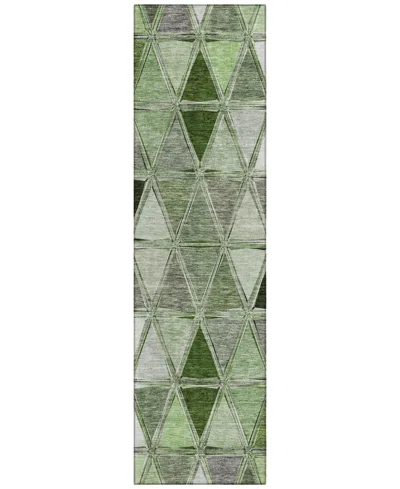 Addison Chantille Machine Washable Acn722 2'3"x7'6" Runner Area Rug In Moss