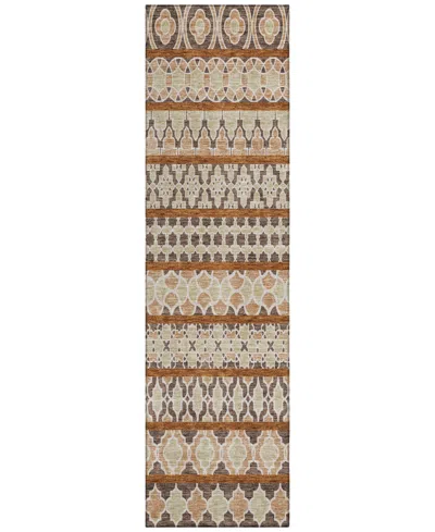 Addison Chantille Acn726 2'3"x7'6" Runner Area Rug In Chocolate