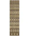 Addison Chantille Acn726 2'3"x7'6" Runner Area Rug In Mocha