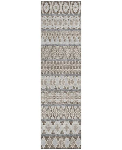 Addison Chantille Acn726 2'3"x7'6" Runner Area Rug In Taupe