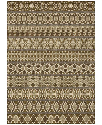 Addison Chantille Machine Washable Acn726 8'x10' Area Rug In Mocha