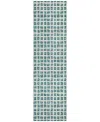 Addison Chantille Acn727 2'3"x7'6" Runner Area Rug In Teal