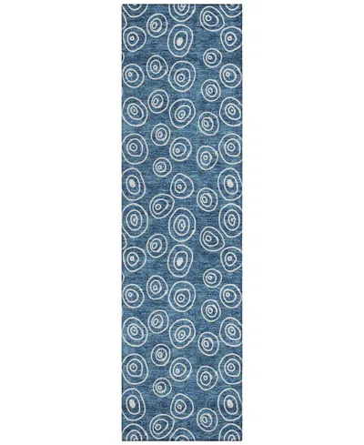 Addison Chantille Acn728 2'3"x7'6" Runner Area Rug In Blue
