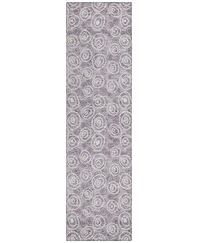 Addison Chantille Acn728 2'3"x7'6" Runner Area Rug In Lavender