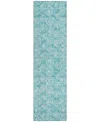 Addison Chantille Acn728 2'3"x7'6" Runner Area Rug In Teal