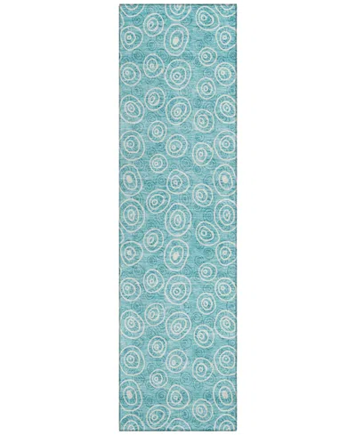 Addison Chantille Acn728 2'3"x7'6" Runner Area Rug In Teal