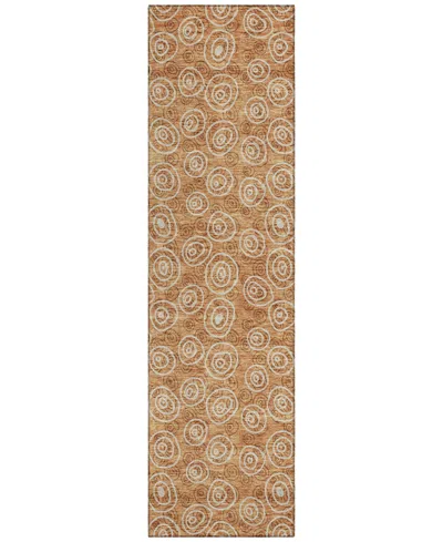 Addison Chantille Acn728 2'3"x7'6" Runner Area Rug In Terracotta