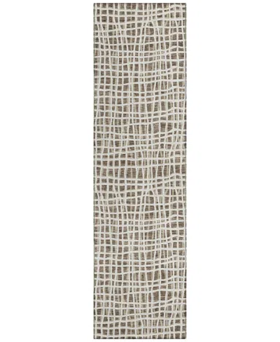 Addison Chantille Acn729 2'3"x7'6" Runner Area Rug In Brown