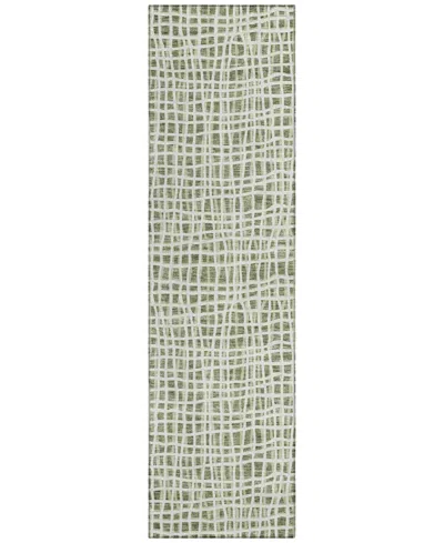 Addison Chantille Acn729 2'3"x7'6" Runner Area Rug In Green