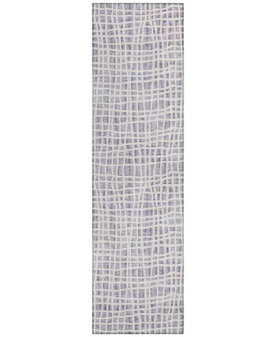Addison Chantille Acn729 2'3"x7'6" Runner Area Rug In Lilac