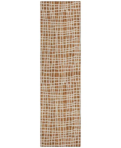 Addison Chantille Acn729 2'3"x7'6" Runner Area Rug In Paprika